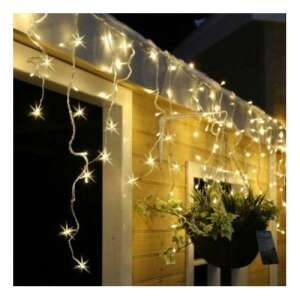Warm white icicle Christmas lights, 600 LED icicle lights, 30m long, warm white icicle lights for outdoor decoration - String Light