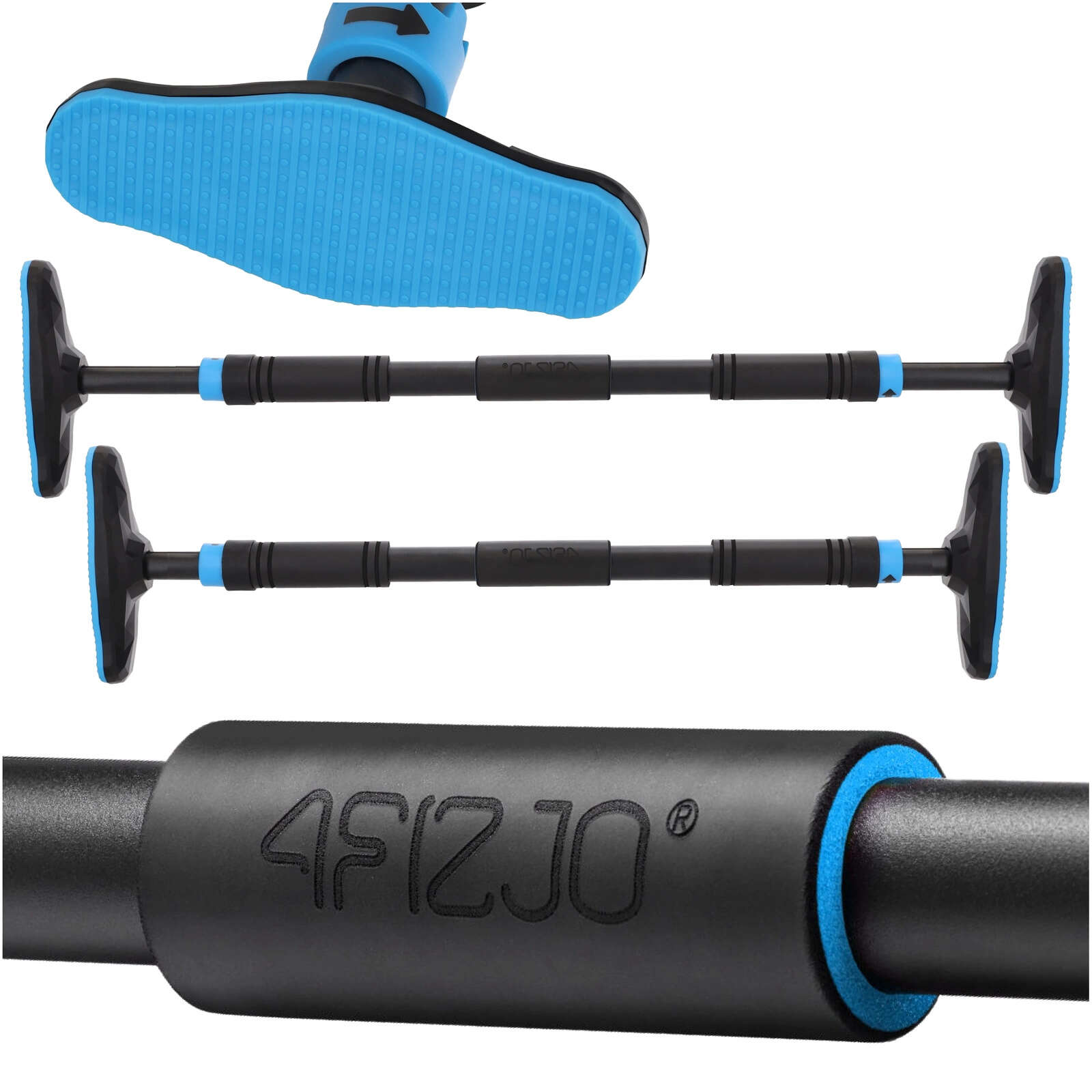 4FIZJO Húzódzkodó rúd, állítható, 66-100cm - Kék, Fekete