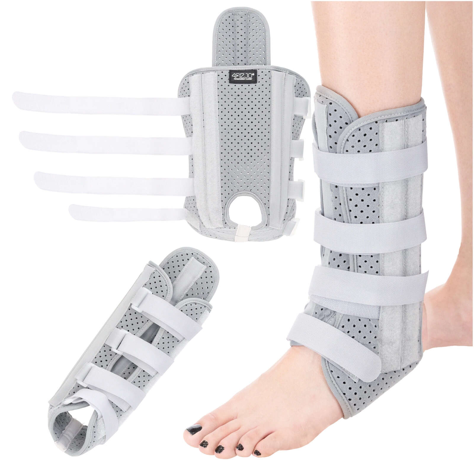 4FIZJO Boka- és lábmerevítő, univerzális, 30-39cm - Szürke