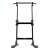 4FIZJO freestanding pull-up bar, front view, adjustable height, black with red handles