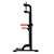 4FIZJO freestanding pull-up bar, side view, adjustable height, black with red handles