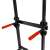 4FIZJO freestanding pull-up bar, close-up of handles, adjustable height, black with red handles