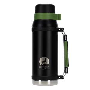 4FIZJO Thermoskanne aus Edelstahl für Kaffee und Tee 2l - Schwarz, Grün