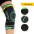4Fizjo Elastic Knee Stabilizer L - Black and Green with sizing information