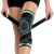 4Fizjo Elastic Knee Stabilizer L - Black and Green, adjusting straps