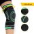 4Fizjo Elastic Knee Stabilizer L - Black and Green with sizing information
