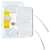 2 pack of self-adhesive gel electrodes for TENS/EMS muscle stimulator, packaged