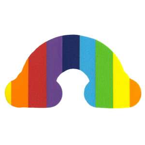 Formă din spumă cu arc-curcubeu, 12 bucăți, multicolore, materiale pentru artizanat, artizanat pentru copii, activități preșcolare, forme din spumă, forme cu arc-curcubeu, artizanat din spumă - Rechizite pentru grădiniță