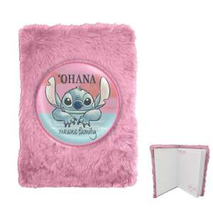 Disney Lilo & Stitch Ohana znaczy rodzina pluszowy notes A5 - Notatnik i notes