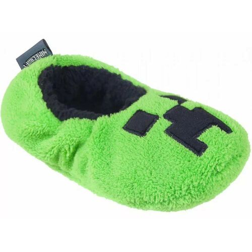 Minecraft Creeper Gyerek Téli Papucs - 31-38