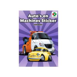 Auto's en Machines Sticker Doeboek Aktivitätsbuch für Kinder, mit Aufklebern, Rätseln und Malvorlagen, in niederländischer Sprache - Kinderheft mit Stickern