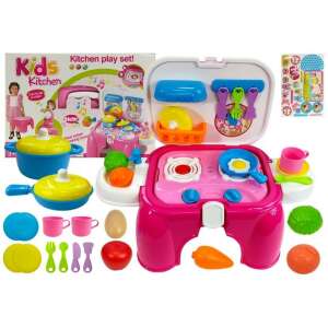Portable Kitchen with Accessories, Pink 109584475 - Toy kitchen tool