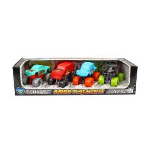 TechnoK 4x4 Mini Trucks set of 4 toy monster trucks - Kids's play car