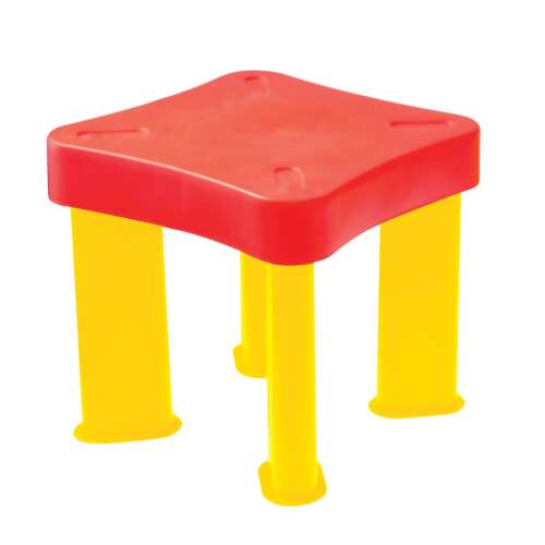 Red and yellow plastic children's stool, Malipen