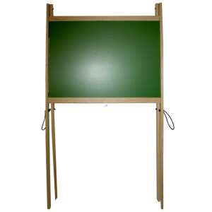 Wooden double-sided chalkboard with easel stand, green side, for kids, drawing, learning - Drawing Boards, Writing Board