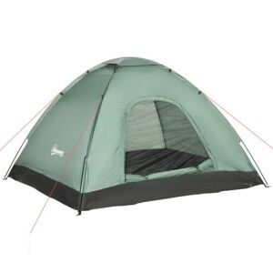 Outsunny 2-Person Green Camping Tent for Hiking and Outdoor Adventures - Art