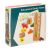 Ikonka Montessori Wooden Puzzle Blocks in Box