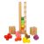 Ikonka Montessori Wooden Puzzle Blocks with Numbered Tower