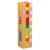 Ikonka Montessori Wooden Number Tower with Blocks
