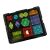 Ikonka 3D magnetic building blocks set in tray, organized storage
