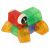 Ikonka 3D magnetic building blocks turtle figure, creative play
