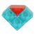 Ikonka 3D magnetic building blocks diamond shape, construction toy
