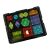 Ikonka 3D magnetic building blocks set in tray, organized storage