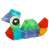 Magnetic building blocks duck shape, LED light up, 3D construction set, kids toys, STEM toys