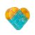Ikonka 3D magnetic building blocks heart shape