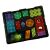 Ikonka 3D magnetic building blocks 64-piece set in storage tray