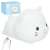 Silicone night light - reclining white RGB kitten 109586366