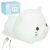 Szilikon lying white RGB cat night light with box and USB cable