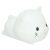 Silicone night light - reclining white RGB kitten 109586366
