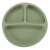 Ikonka green silicone divided plate for baby