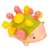 Ikonka Montessori Hedgehog Toy for Fine Motor Skill Development