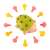 Ikonka Hedgehog Toy with Pegs Around, Fine Motor Skill Development