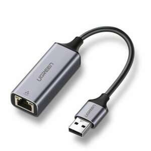 UGREEN USB 3.0 Gigabit Ethernet adapter, szürke, hálózati adapter, RJ45, USB-ről ethernetre - USB kábel