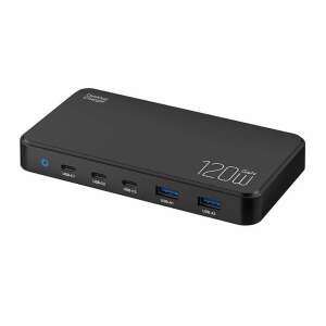 Blitzwolf BW-i100 5 az 1-ben 120W asztali töltő 2 USB-A és 3 USB-C porttal - Elem & akkumulátor