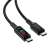 Acefast C7-03 USB-C - USB-C kábel kijelzővel, 1,2 m, fekete