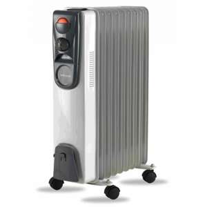 Orion OOR-9 olajradiátor, fehér, kerekekkel, 2000W - Olajradiátor