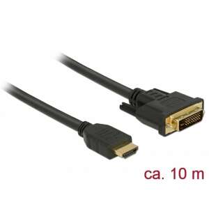 Delock HDMI - DVI 24+1 kétirányú kábel, 10 méter hosszú - HDMI átalakító