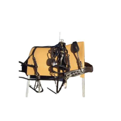 HB Hanrry hám, lóhám bőr szíjakkal és nikkelezett csatokkal