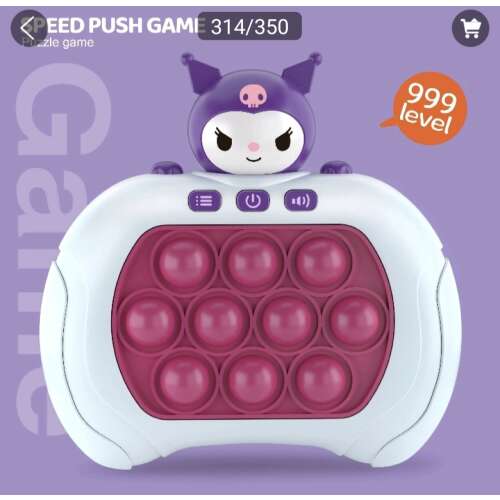 Interaktív pop it játék fényekkel és hangokkal, egy aranyos rajzfilmfigurával, tökéletes a gyerekek számára a memória és a koordinációs készségek fejlesztéséhez