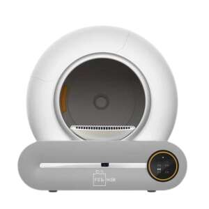 Felliner Automatic Litter Box for Cats, Extra Bags Included, Self-Cleaning, Odor Elimination, Mobile App, 9L Waste Capacity, UV Sterilization, White