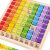 KipHome Montessori Multiplication Board - Colorful Wooden Math Toy