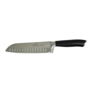 Sabatier Santoku Knife, 17.7 cm, high carbon steel, black handle - Kitchen Knife