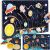 Kruzzel wooden solar system puzzle for kids, educational space toy