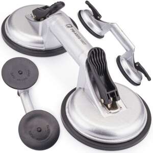 Powermat PM-ASDS-100T Podwójny Uchwyt Przyssawkowy do Szkła, Udźwig 100kg - Powermat