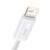 Cablu Baseus Dynamic USB la tip Lightning, 2,4 A, 2 m, alb (CALD000502) 112840395