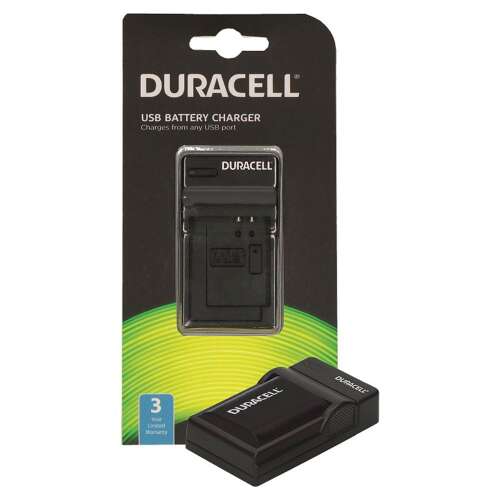 Duracell DRC5903 USB akkumulátor töltő, fekete, tölthető bármely USB porton keresztül